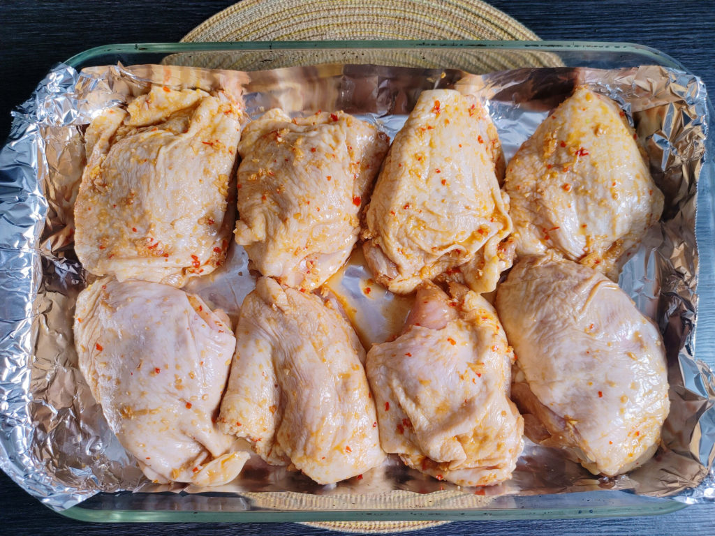 MARINADED CHICKEN READY FOR OVEN