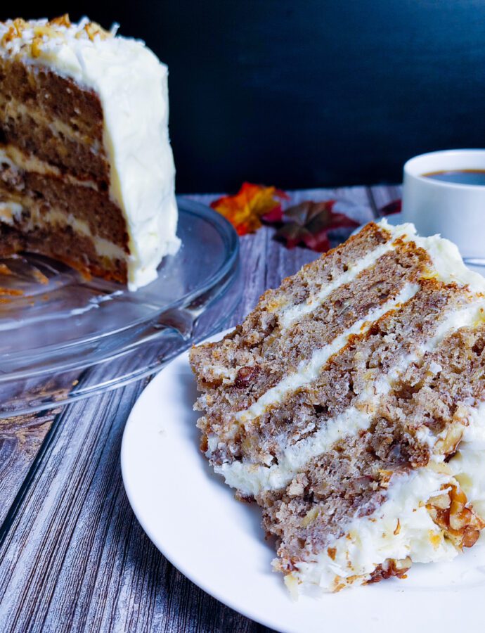 Best Banana Pineapple Cake with Cream Cheese Frosting