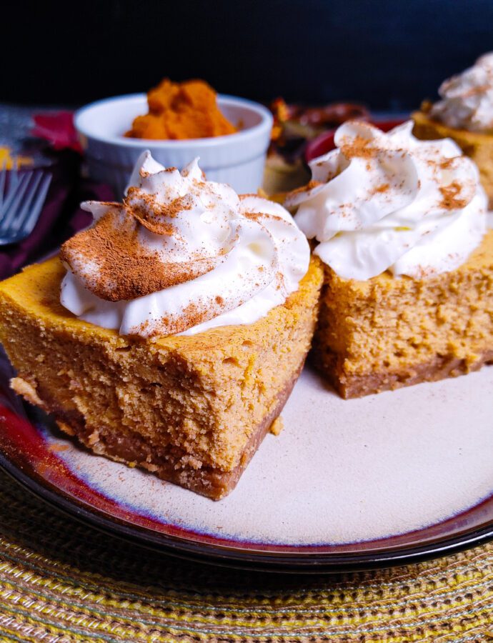 Pumpkin Cheesecake Bars