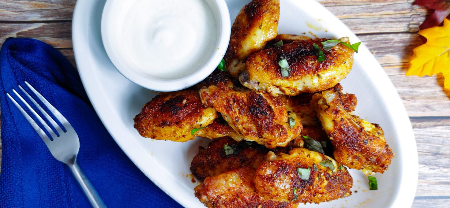 Keto Low Carb Oven Baked Chicken Wings Recipe