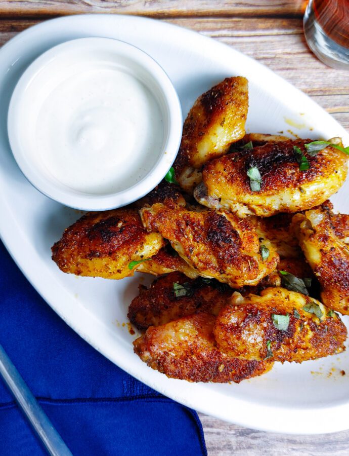 Keto Low Carb Oven Baked Chicken Wings Recipe