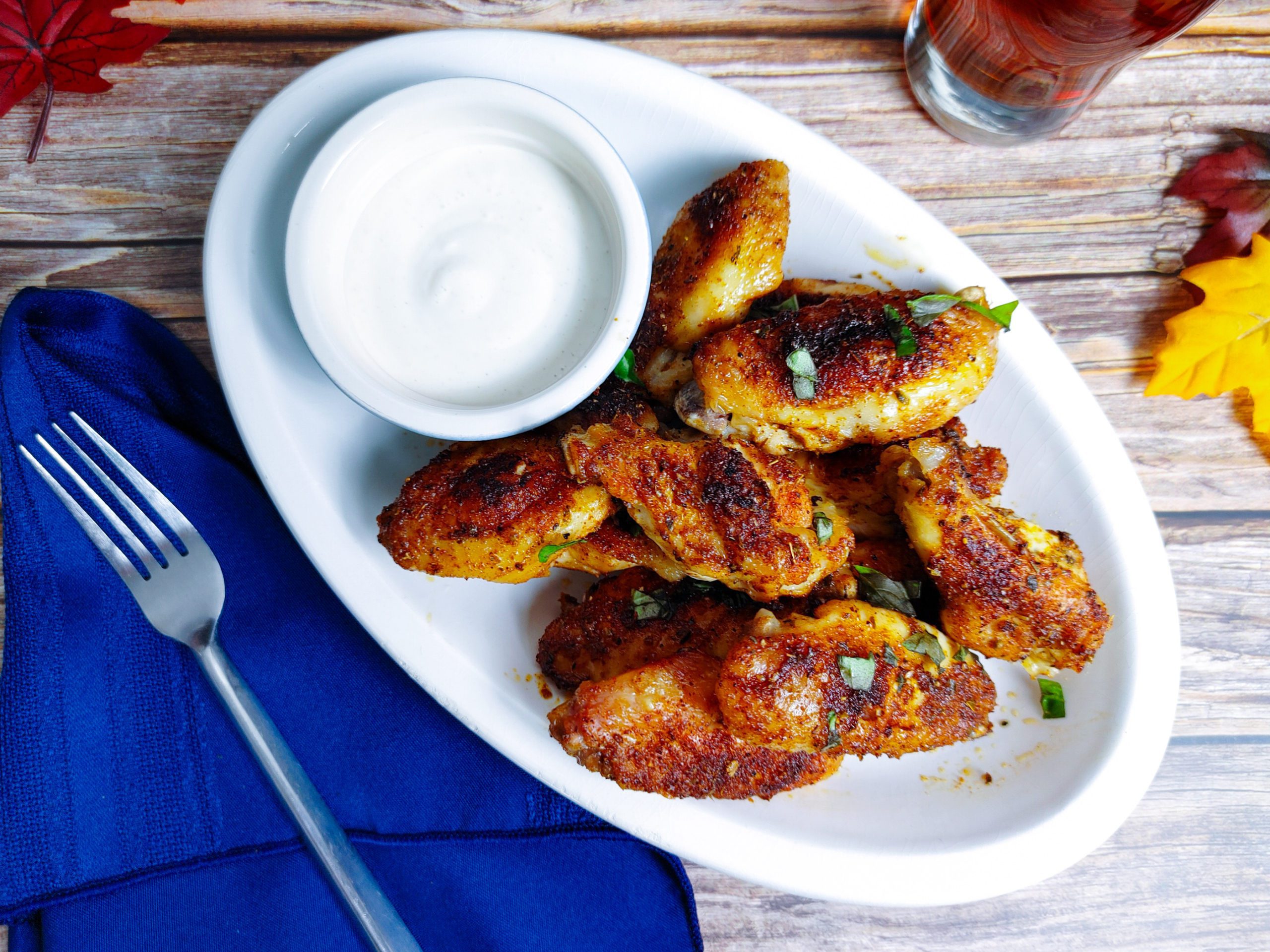Keto Low Carb Oven Baked Chicken Wings Recipe