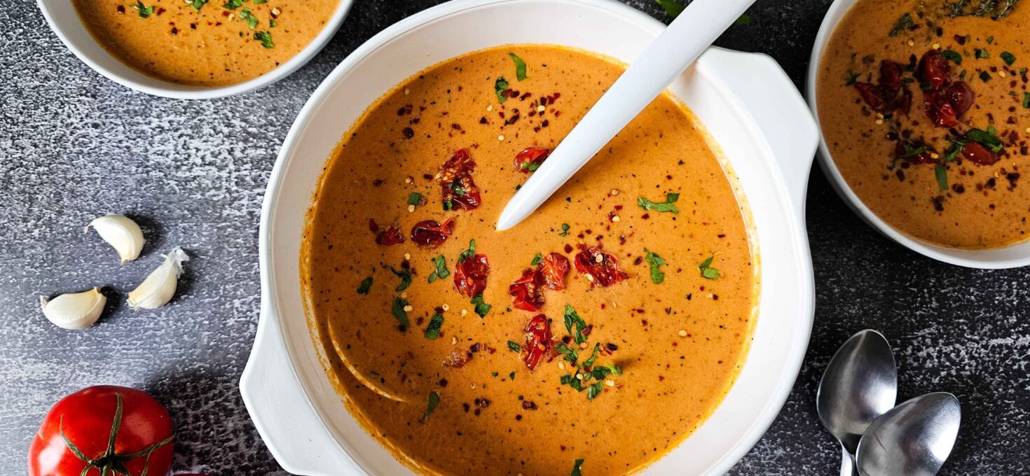 Creamy Roasted Tomato Basil Soup