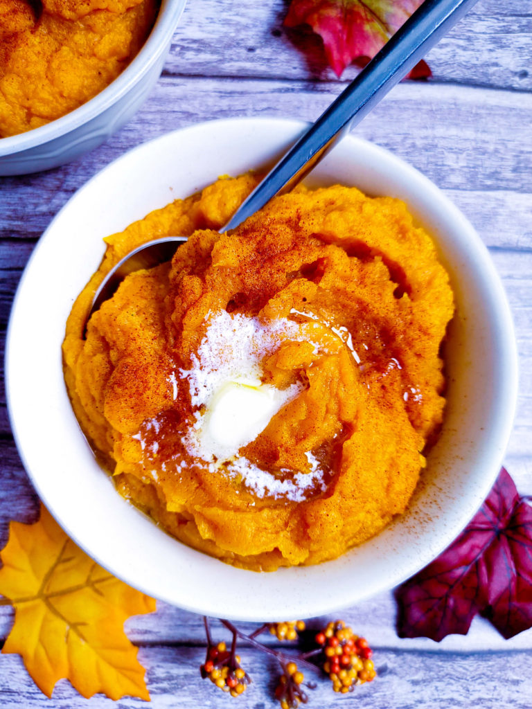 UP CLOSE BUTTERNUT SQUASH MASH PICTURE