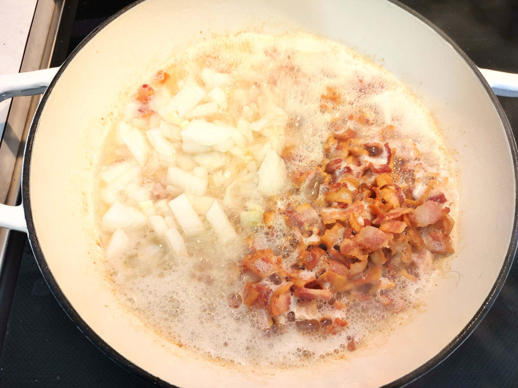 SAUTED BACON AND ONIONS