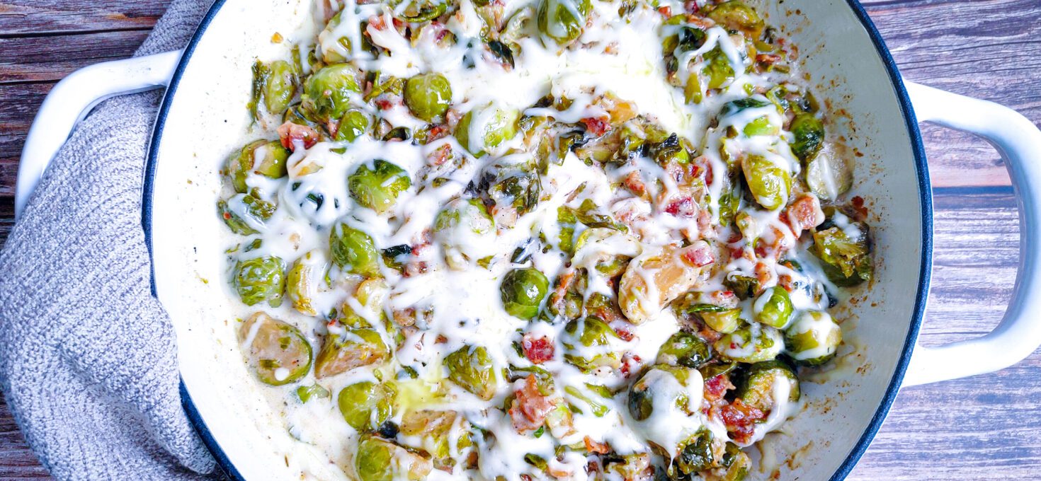 Creamy Bacon Brussels Sprouts