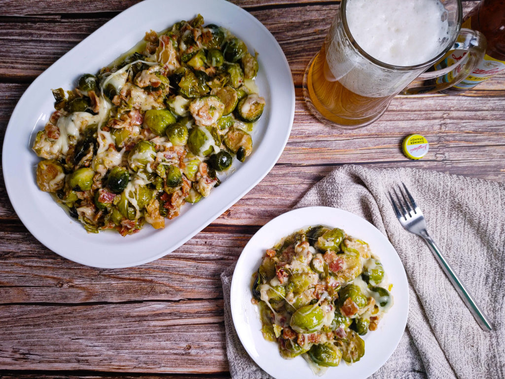 CREAMY BACON BRUSSELS SPROUTS