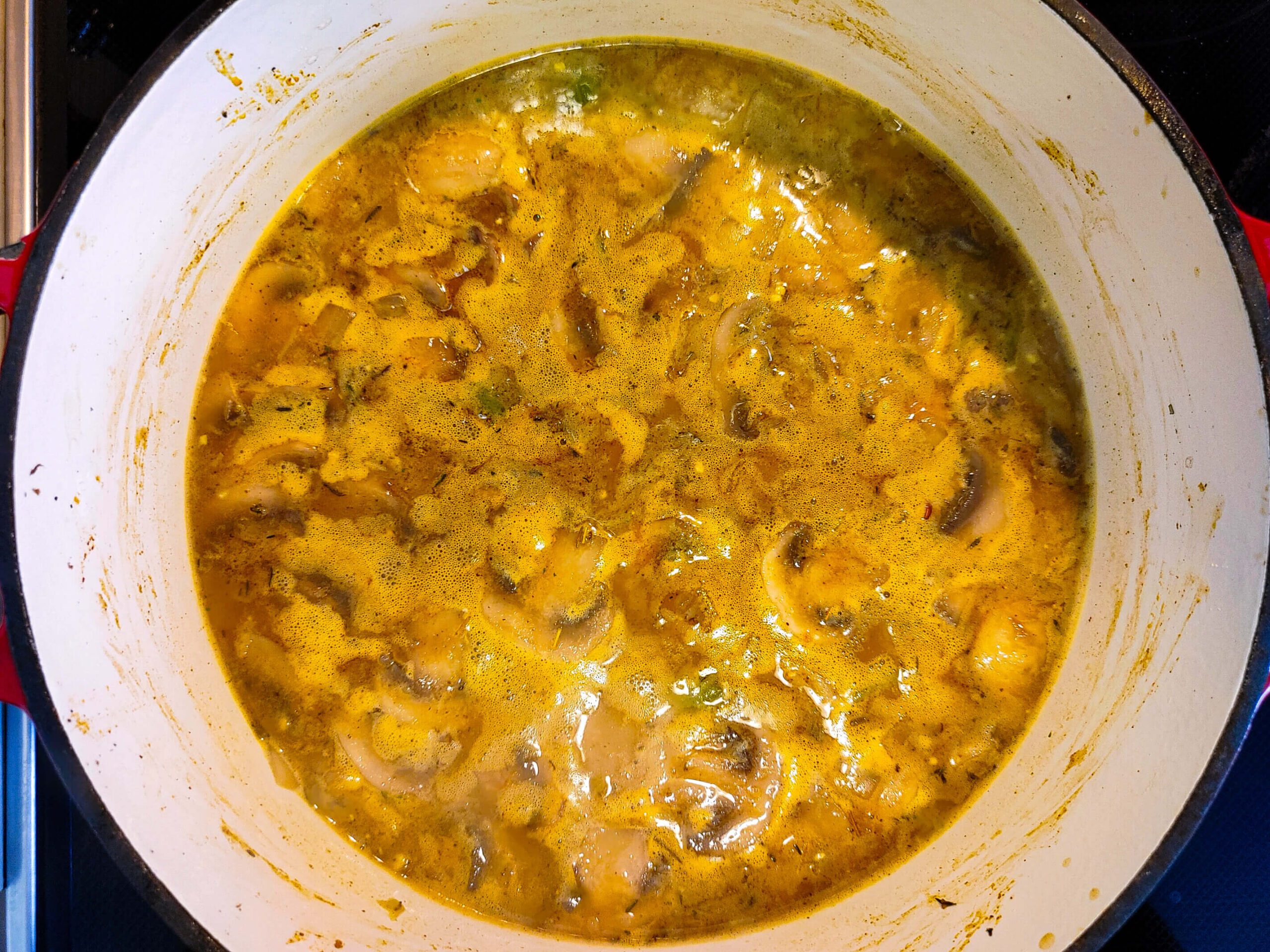 MAKING IT CREAMY ADD THE DAIRY TO THE SOUP