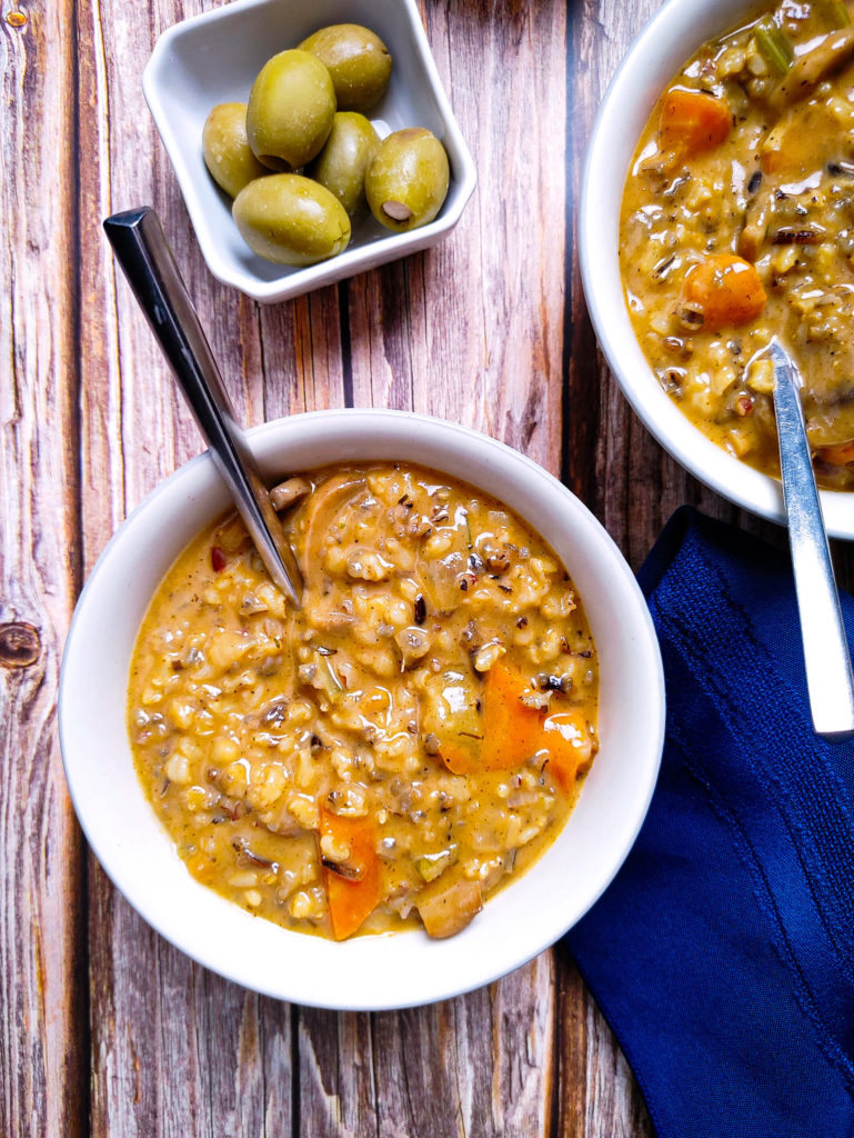 MUSHROOM AND WILD RICE SOUP