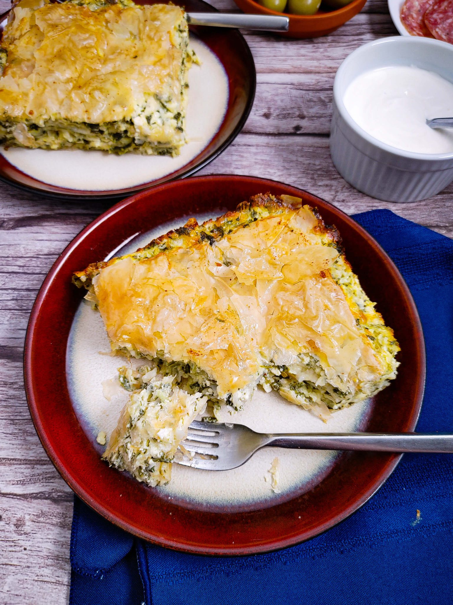 Cheesy Spinach Phyllo Pie U Keep Cooking 1575