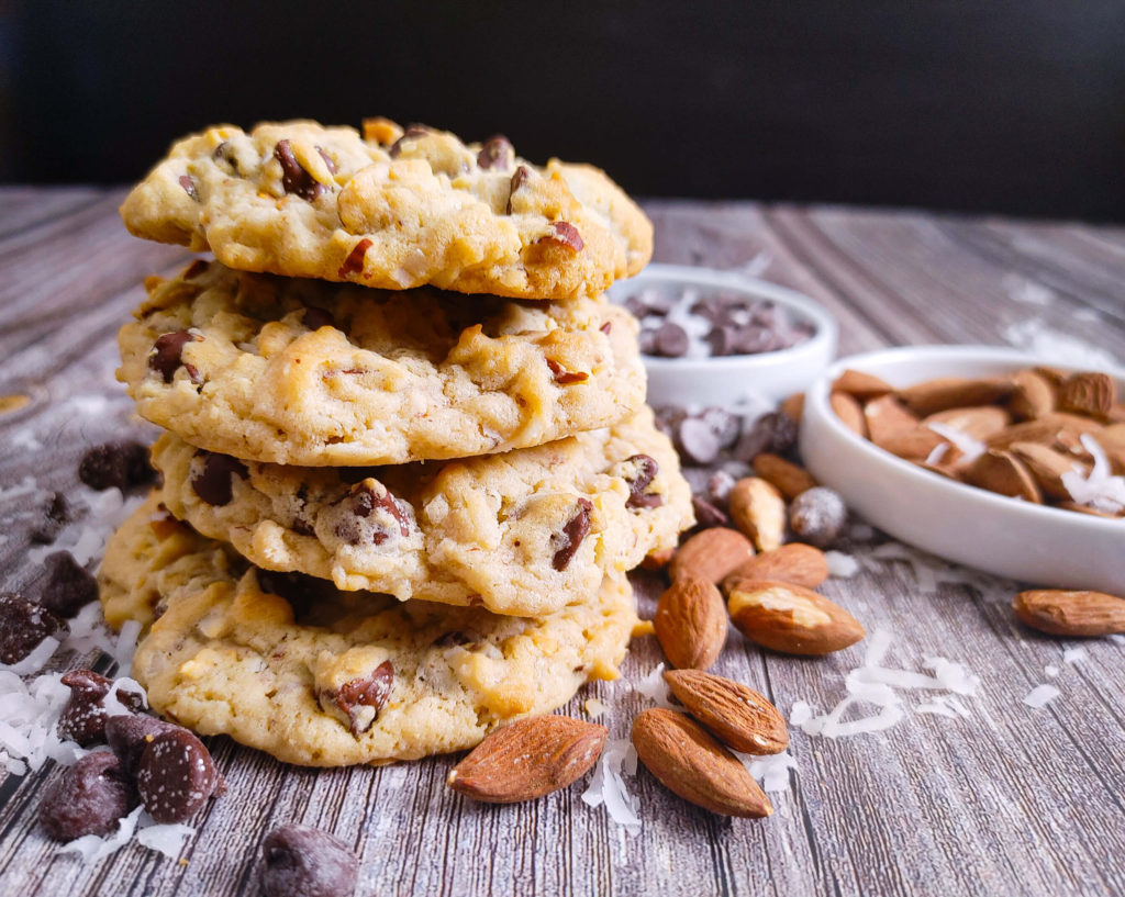 STACKED COCONUT ALMOND COOKIES