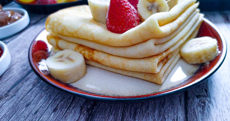 Easy Dairy-Free Homemade French Crepes Recipe