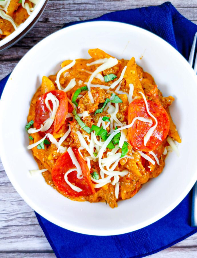 Easy Instant Pot Pepperoni Pizza Casserole with Pasta Recipe