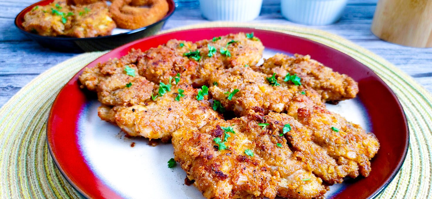 Crispy Air Fryer Panko Boneless Chicken Thighs