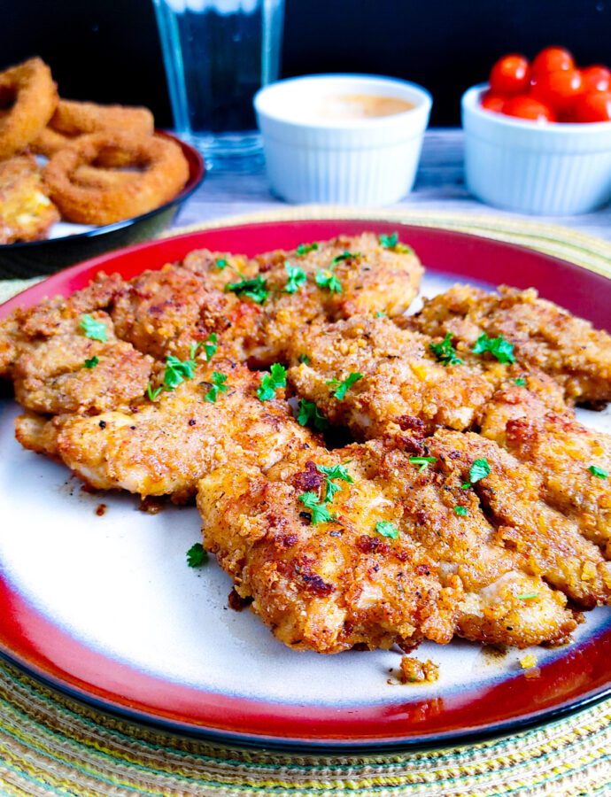 Crispy Air Fryer Panko Boneless Chicken Thighs