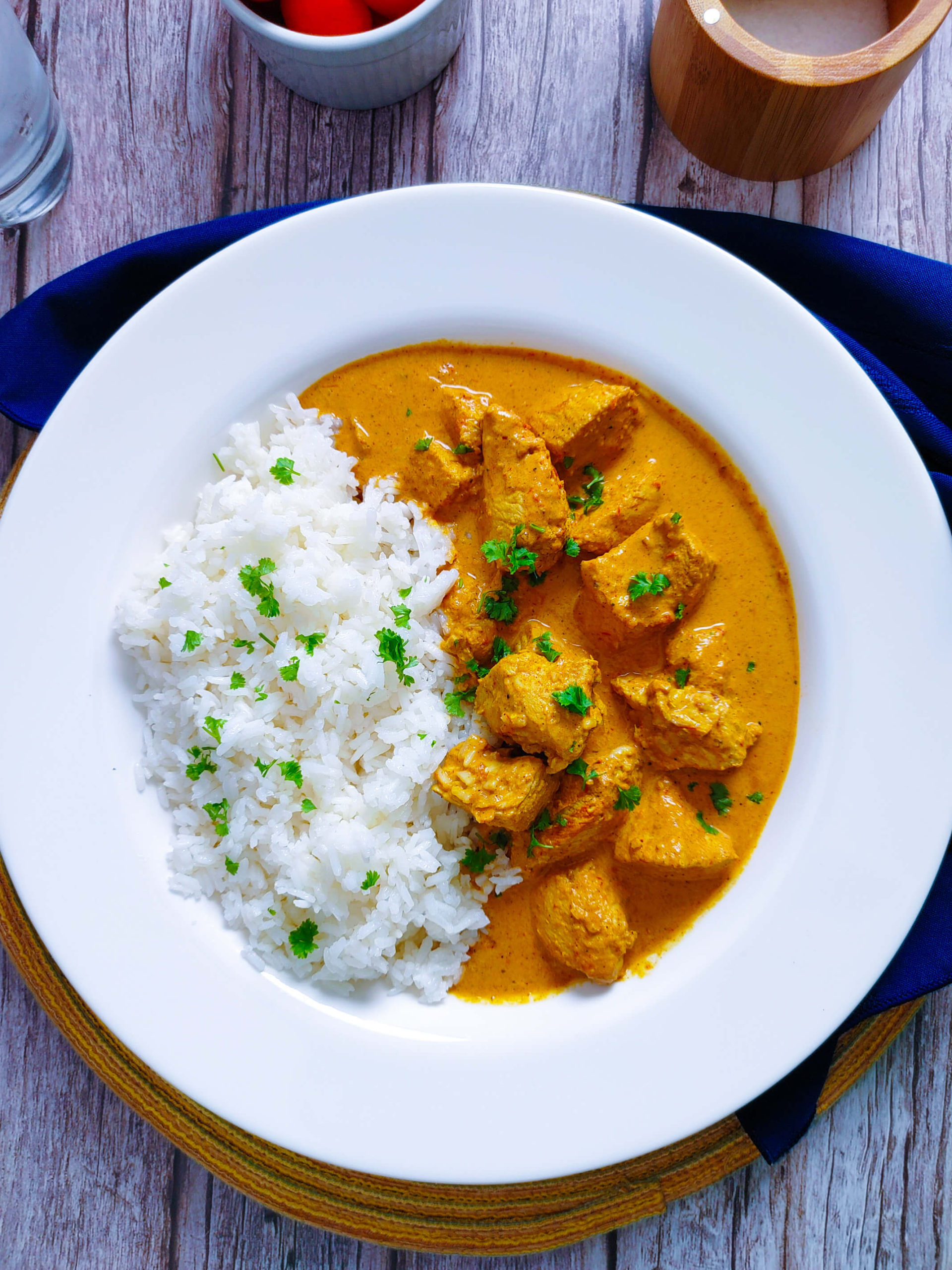 PLATED BUTTER CHICKEN