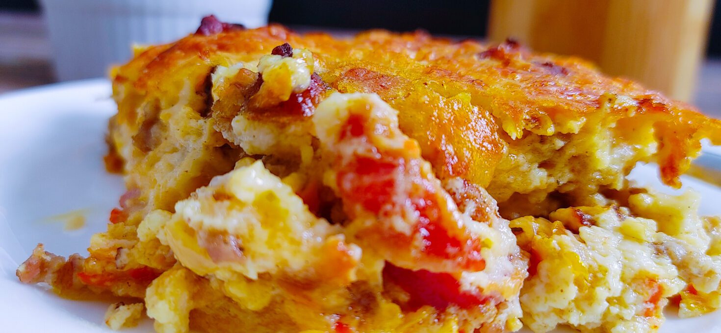 Bodybuilder High-Protein Egg White Breakfast Casserole