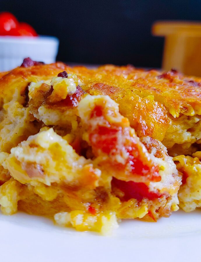Bodybuilder High-Protein Egg White Breakfast Casserole