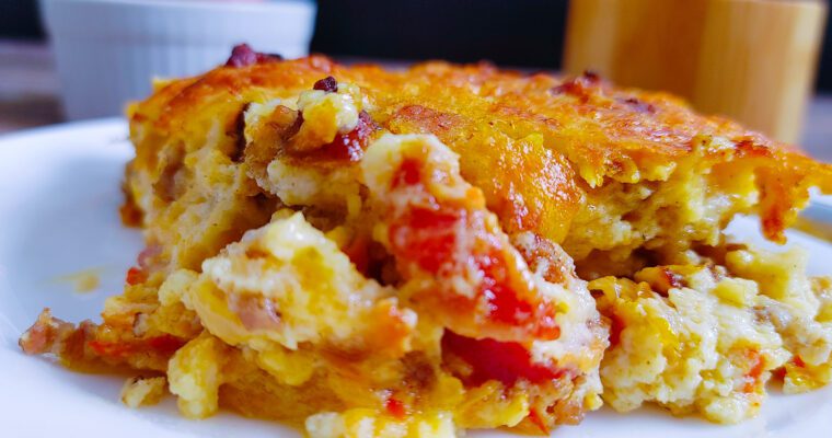 Bodybuilder High-Protein Egg White Breakfast Casserole