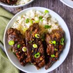 GARNISH AND SERVE ASIAN STYLE BEEF COUNTRY RIBS