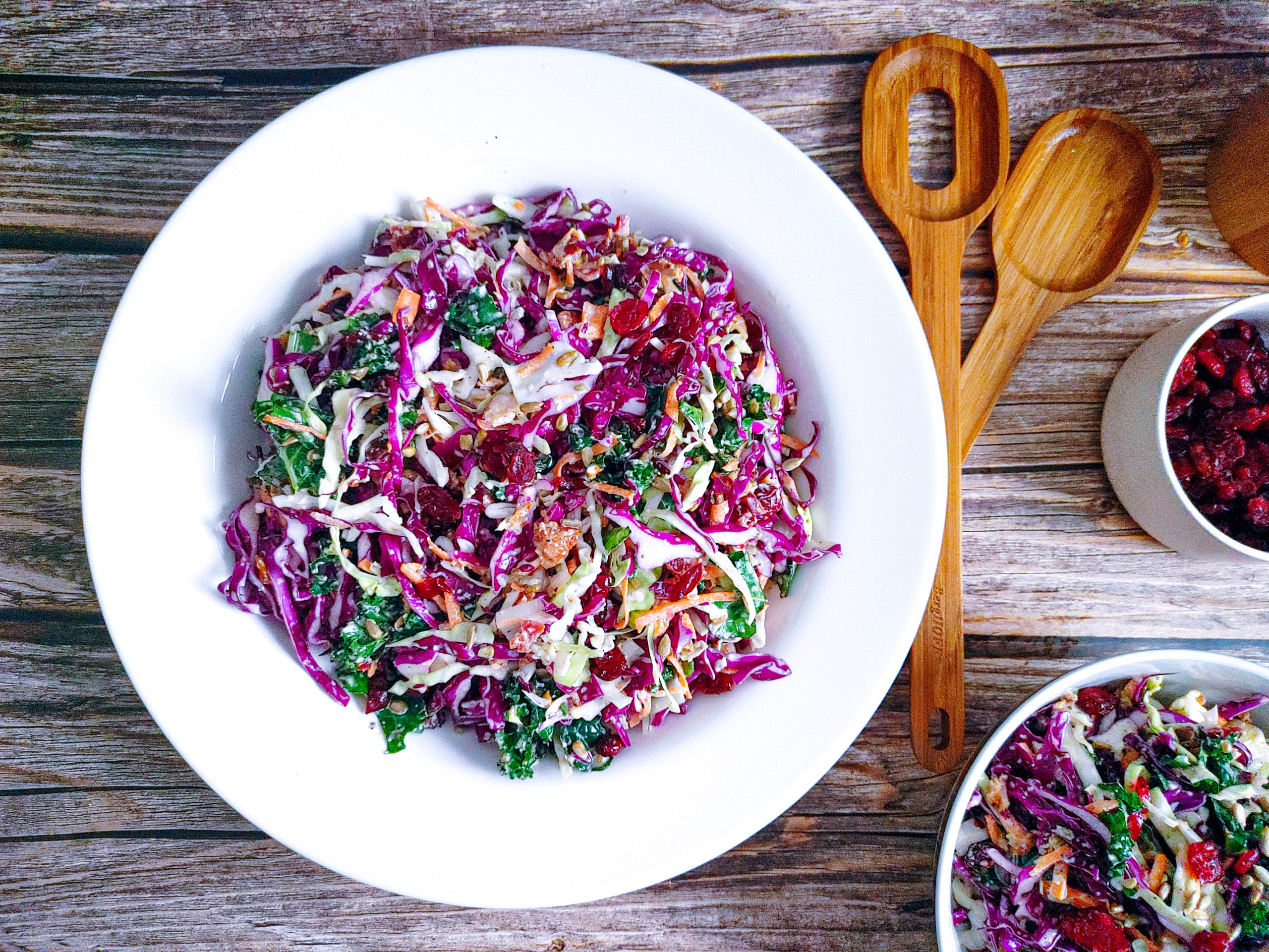 Creamy Red Cabbage Slaw with Bacon Salad Recipe