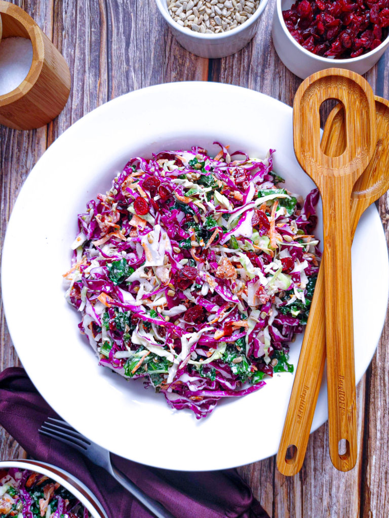 CREAMY RED CABBAGE SLAW
