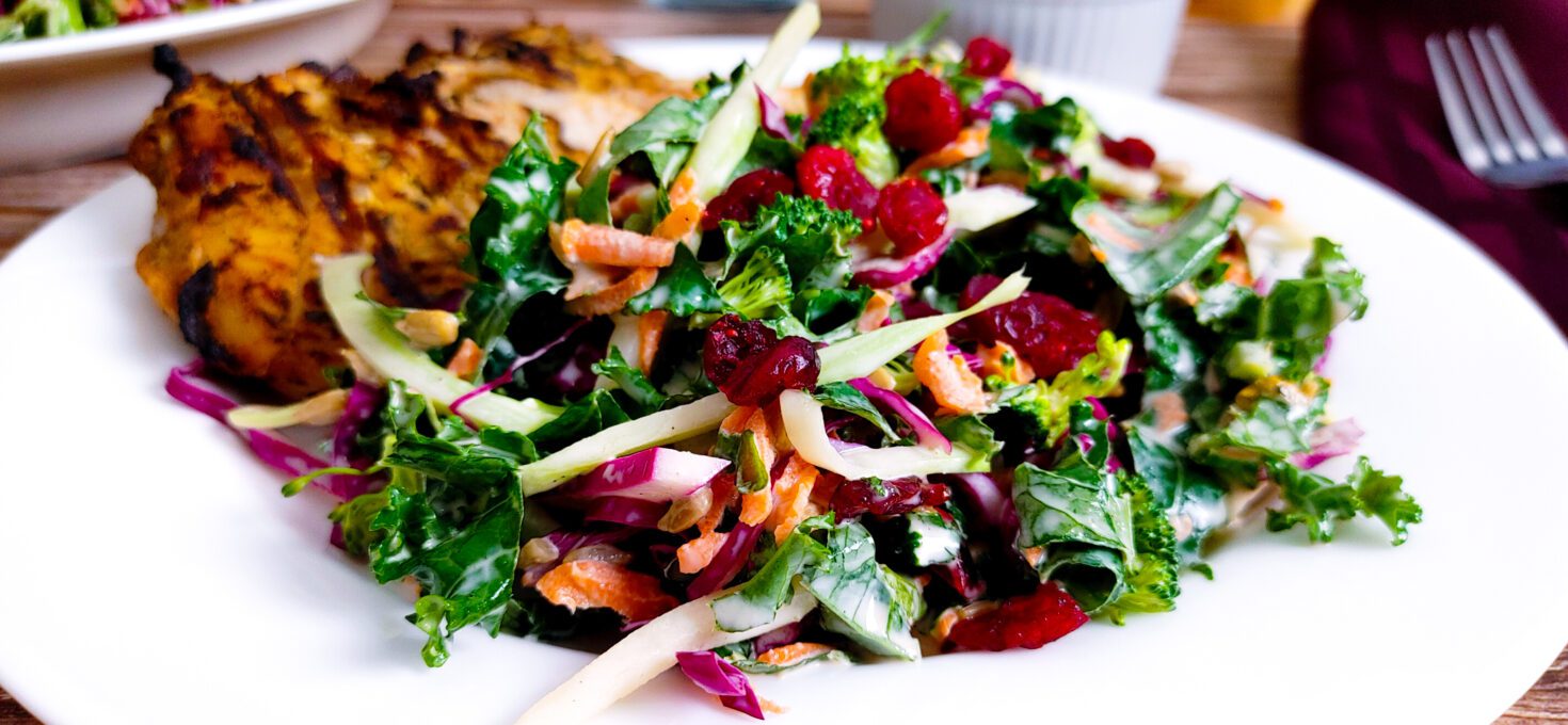 Trader Joe’s Broccoli Slaw Salad with Kale Recipe