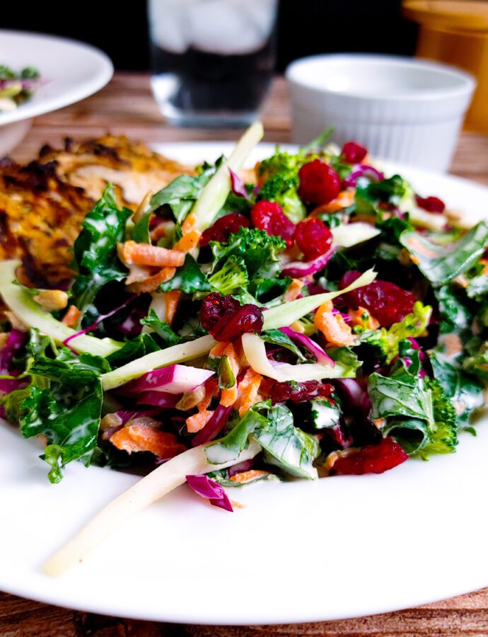 Trader Joe’s Broccoli Slaw Salad with Kale Recipe