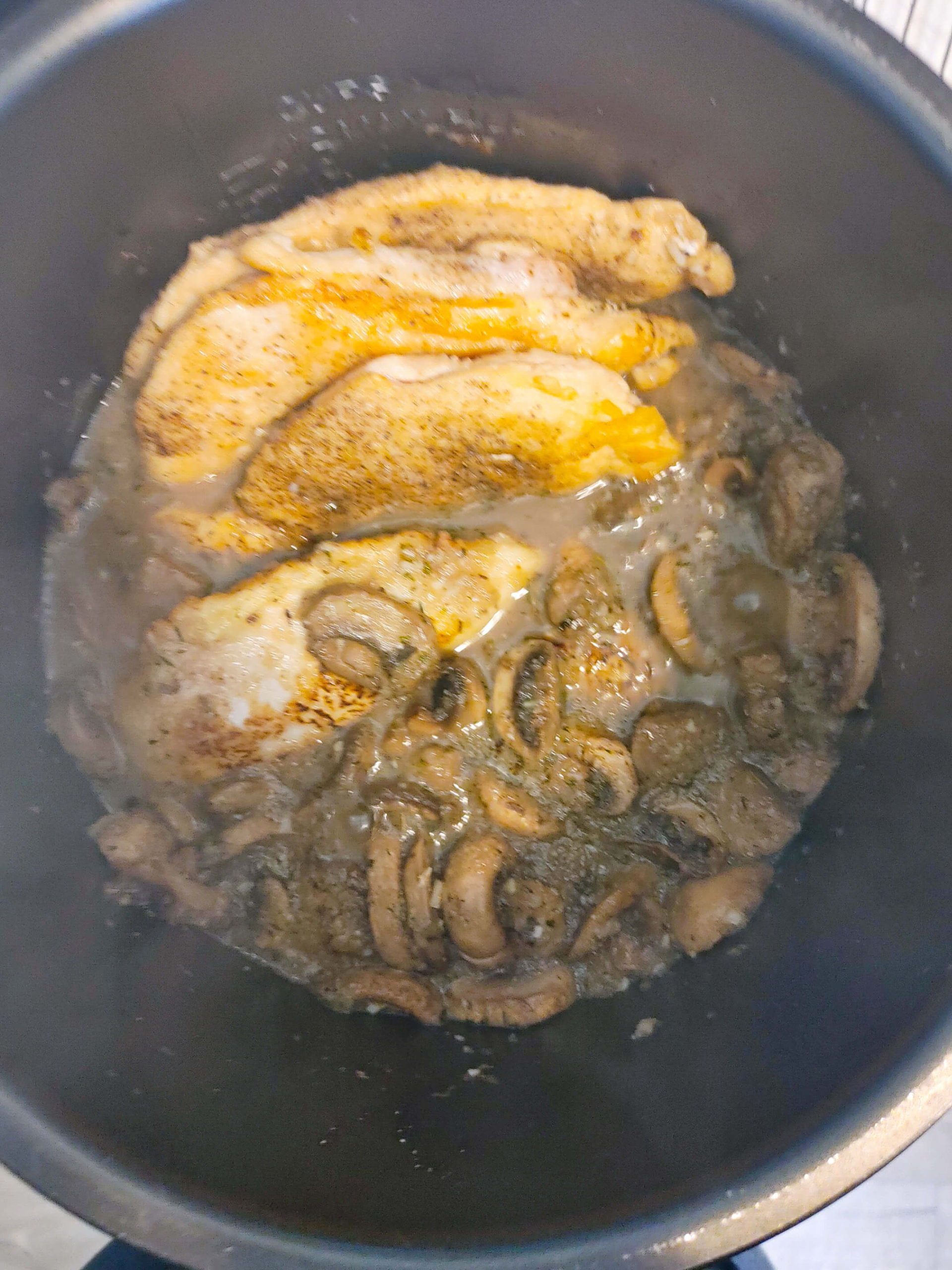 ADD CHICKEN BACK TO THE INSTANT POT AND PRESSURE COOK