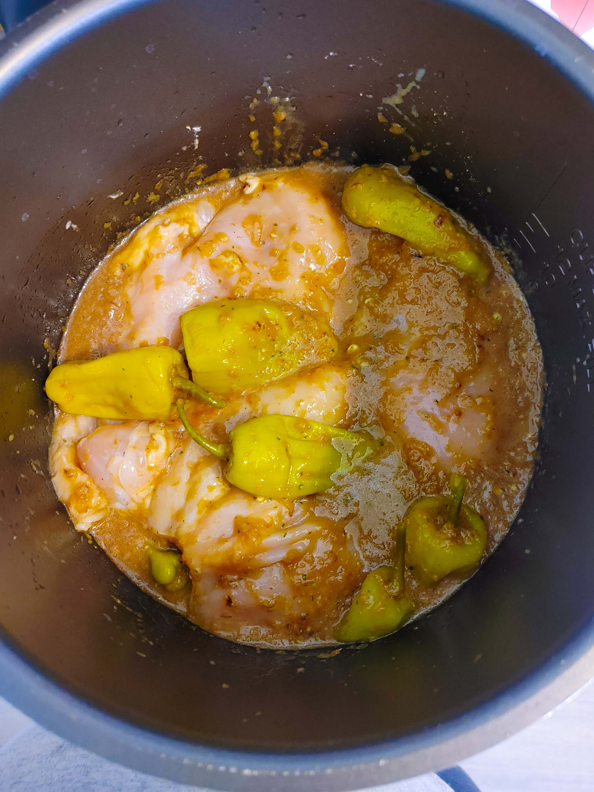 ADD THE CHICKEN TO INSTANT POT