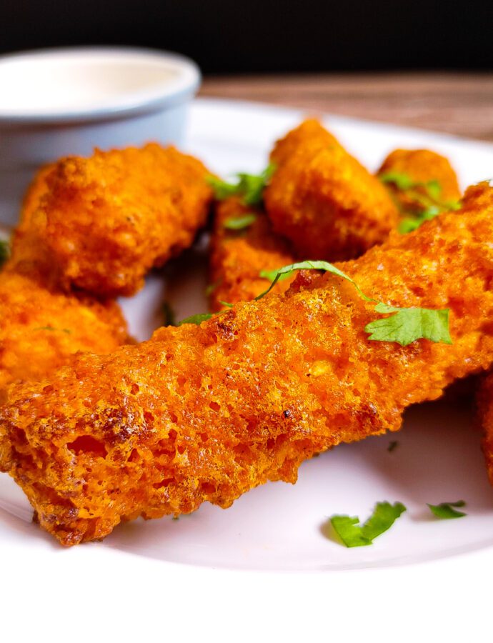 Crispy Vegan Air Fryer Buffalo Tofu Snacks Recipe