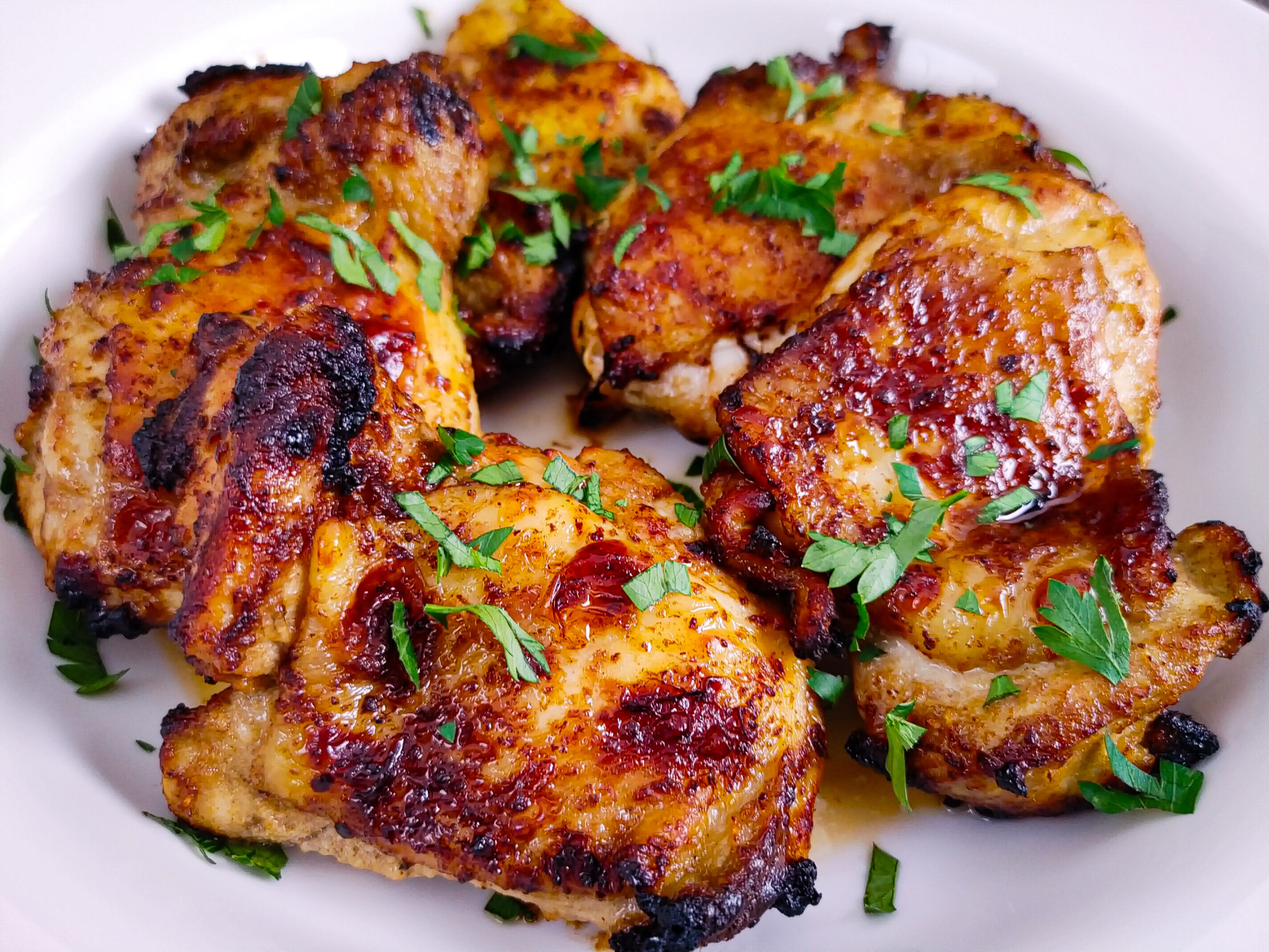 Crispy in Air Fryer Marinated Chicken Thighs Recipe