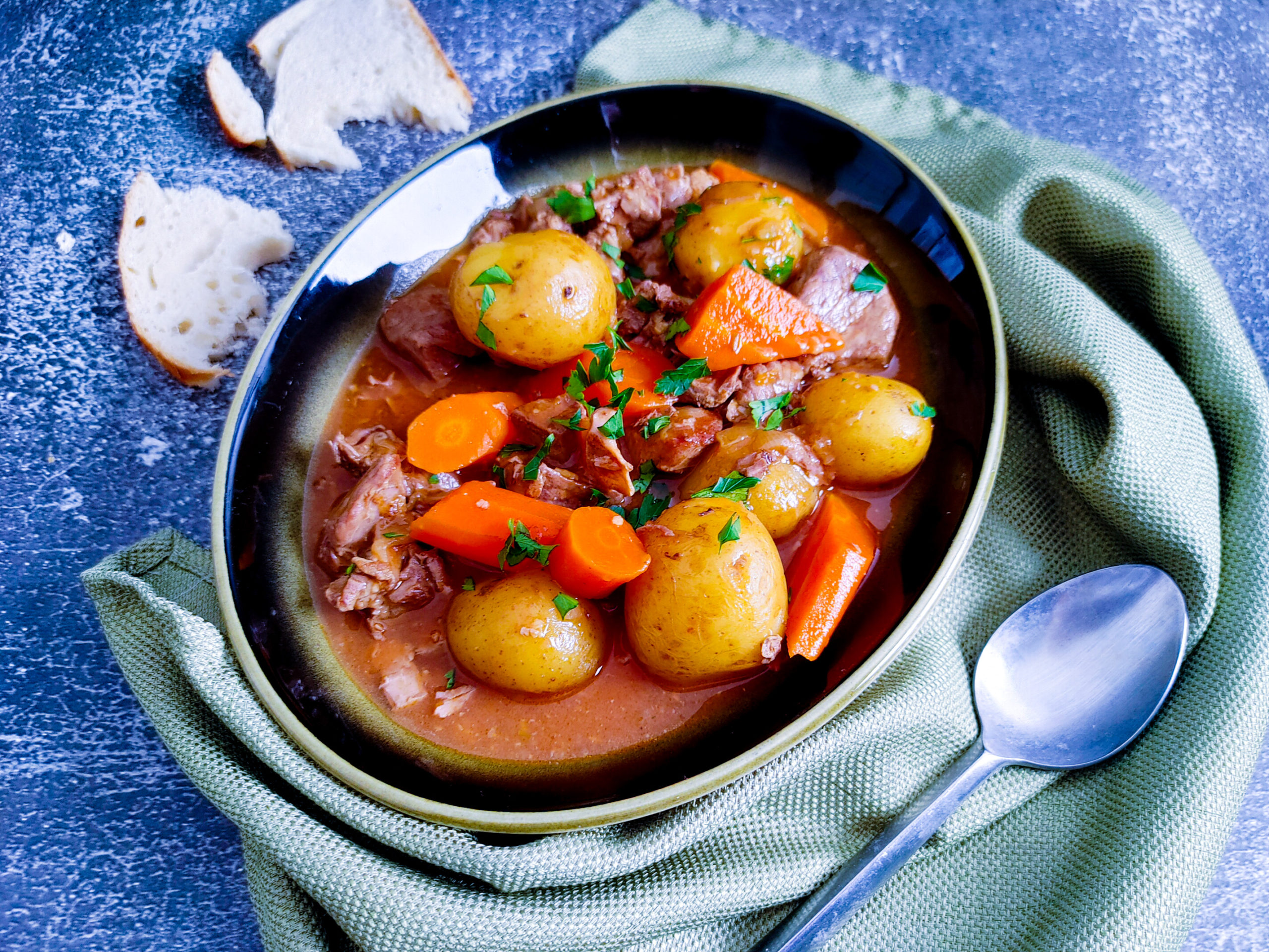 Oven Braised Irish Lamb Stew with Guinness Recipe - U Keep Cooking