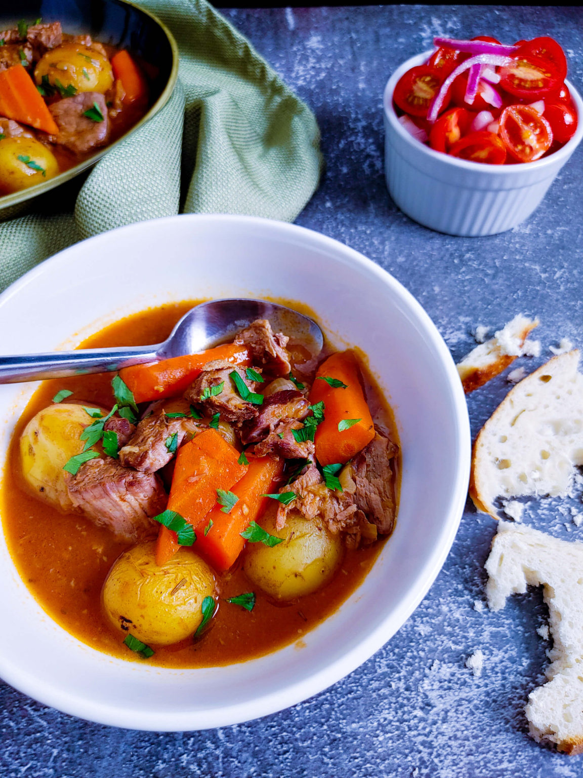 Oven Braised Irish Lamb Stew with Guinness Recipe - U Keep Cooking