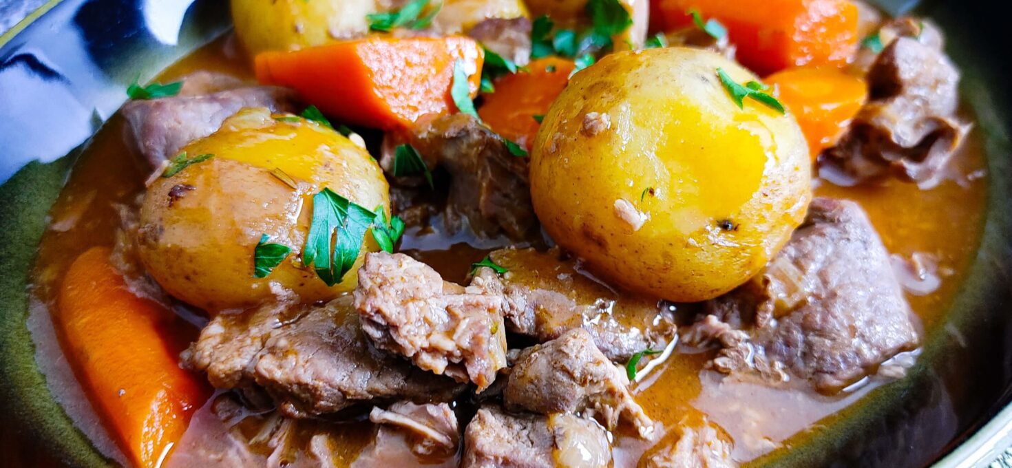 Oven Braised Irish Lamb Stew with Guinness Recipe