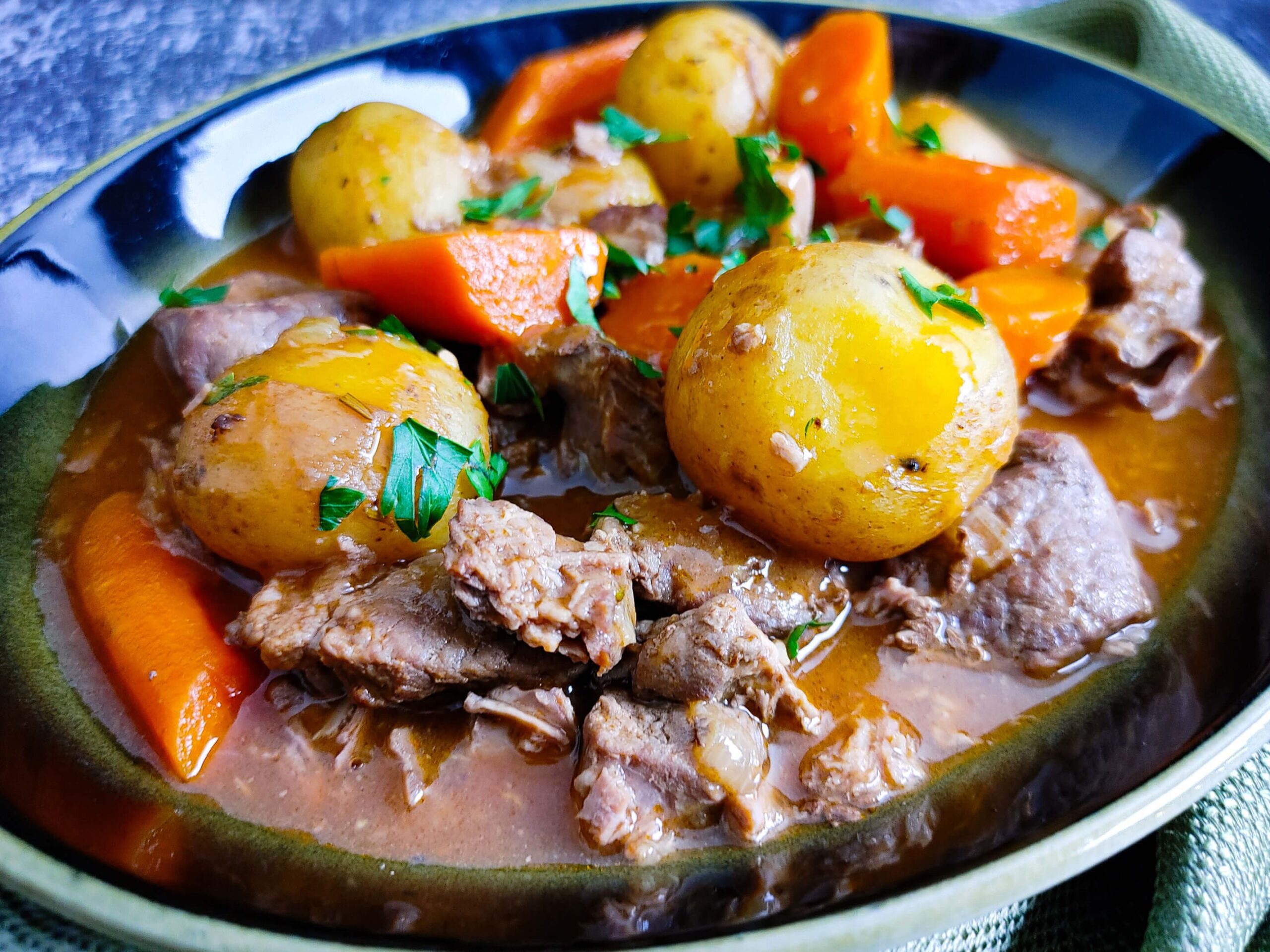 Oven Braised Irish Lamb Stew with Guinness Recipe