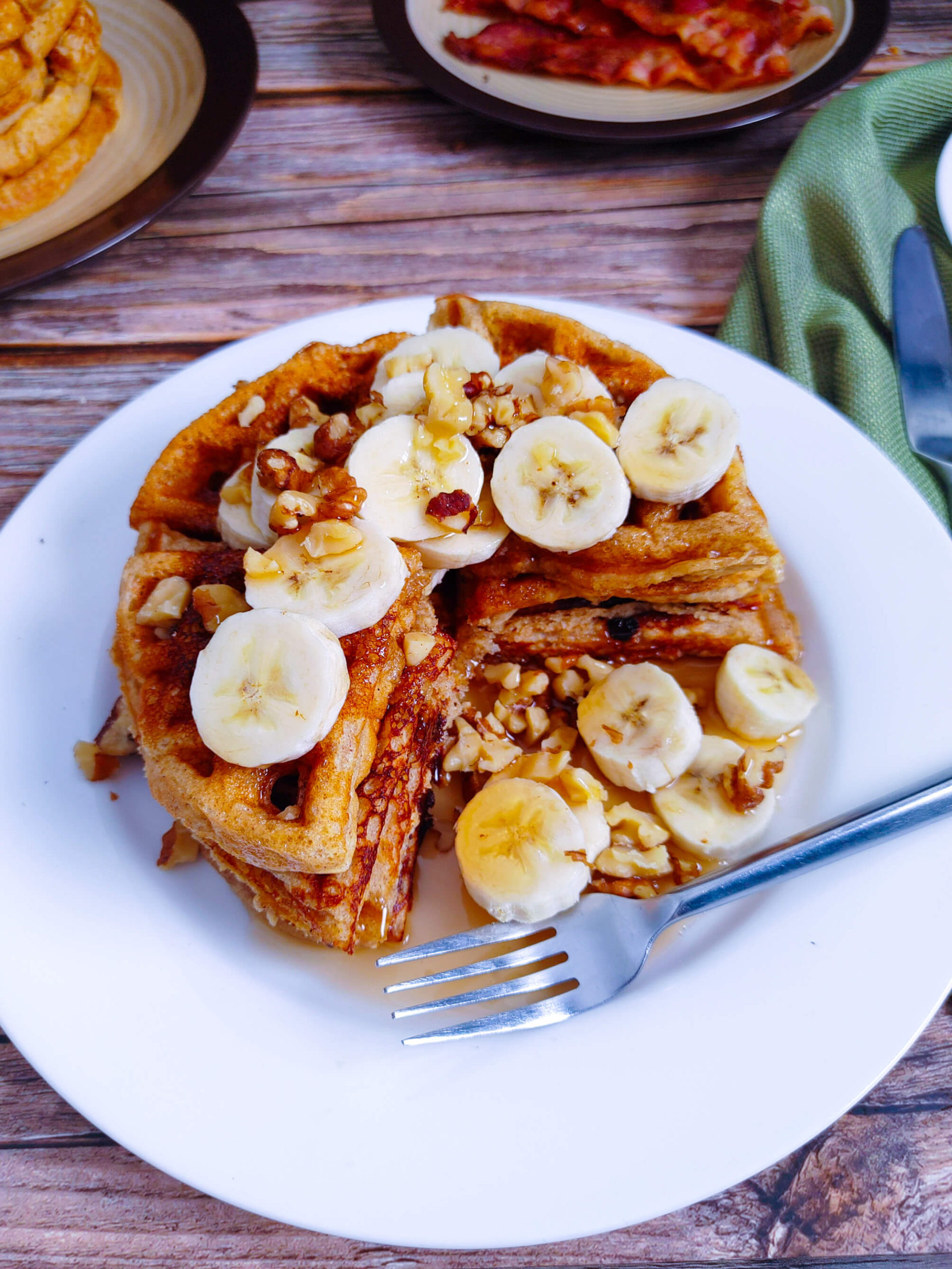 TOP YOUR WAFFLES WITH YOUR FAVORITE TOPPINGS