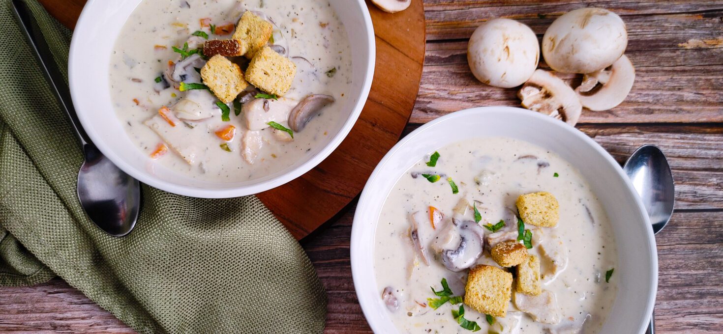 Easy Instant Pot Cream Chicken Mushroom Soup Recipe