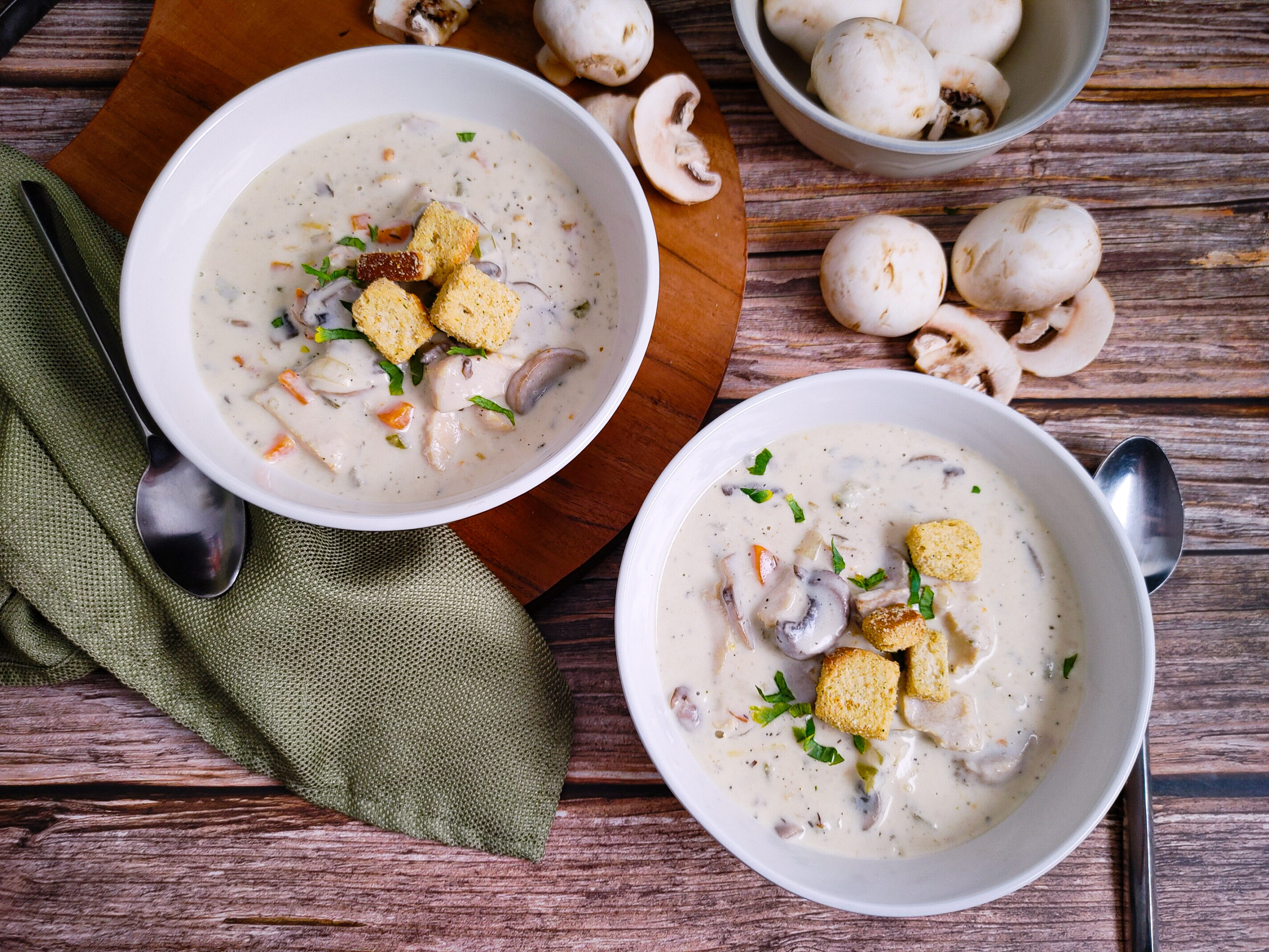 Easy Instant Pot Cream Chicken Mushroom Soup Recipe