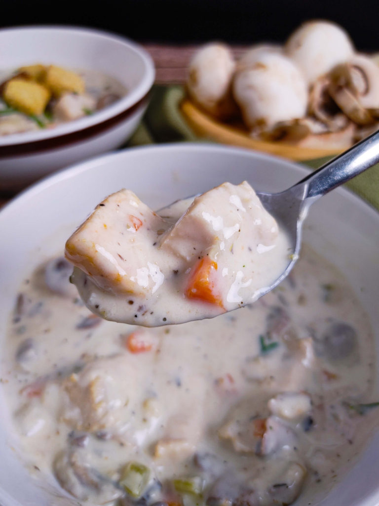 INSTANT POT CREAM CHICKEN MUSHROOM SOUP