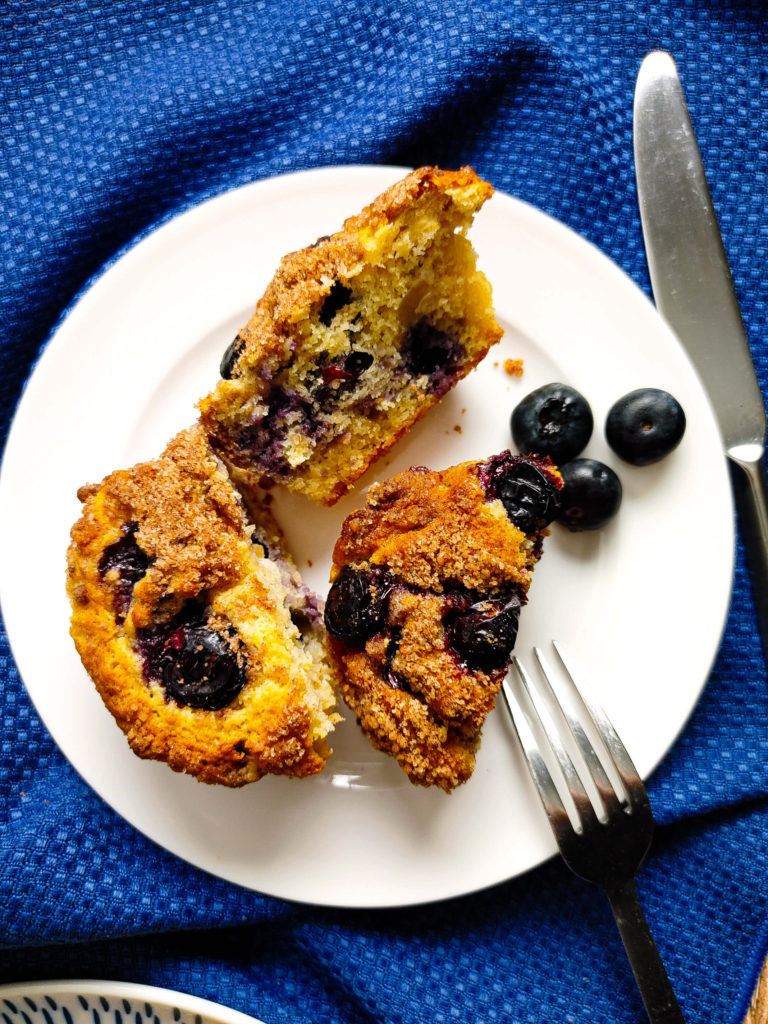 PLATED SPLIT BLUEBERRY MUFFINS