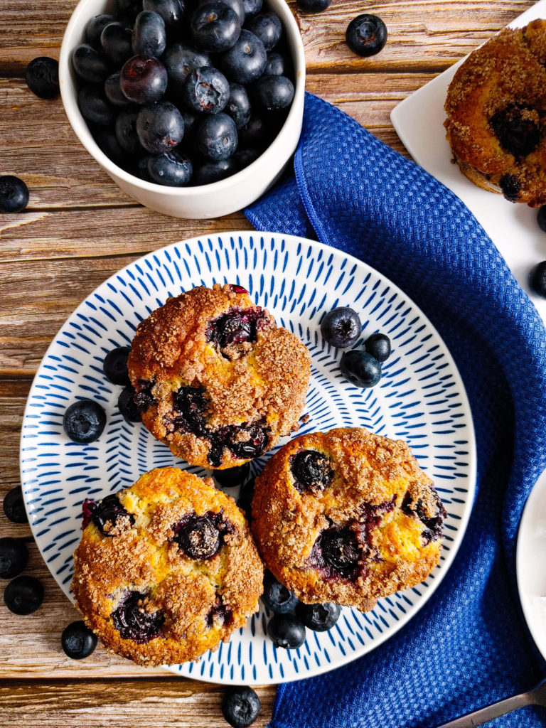 PLATED BLUEBERRY MUFFINS