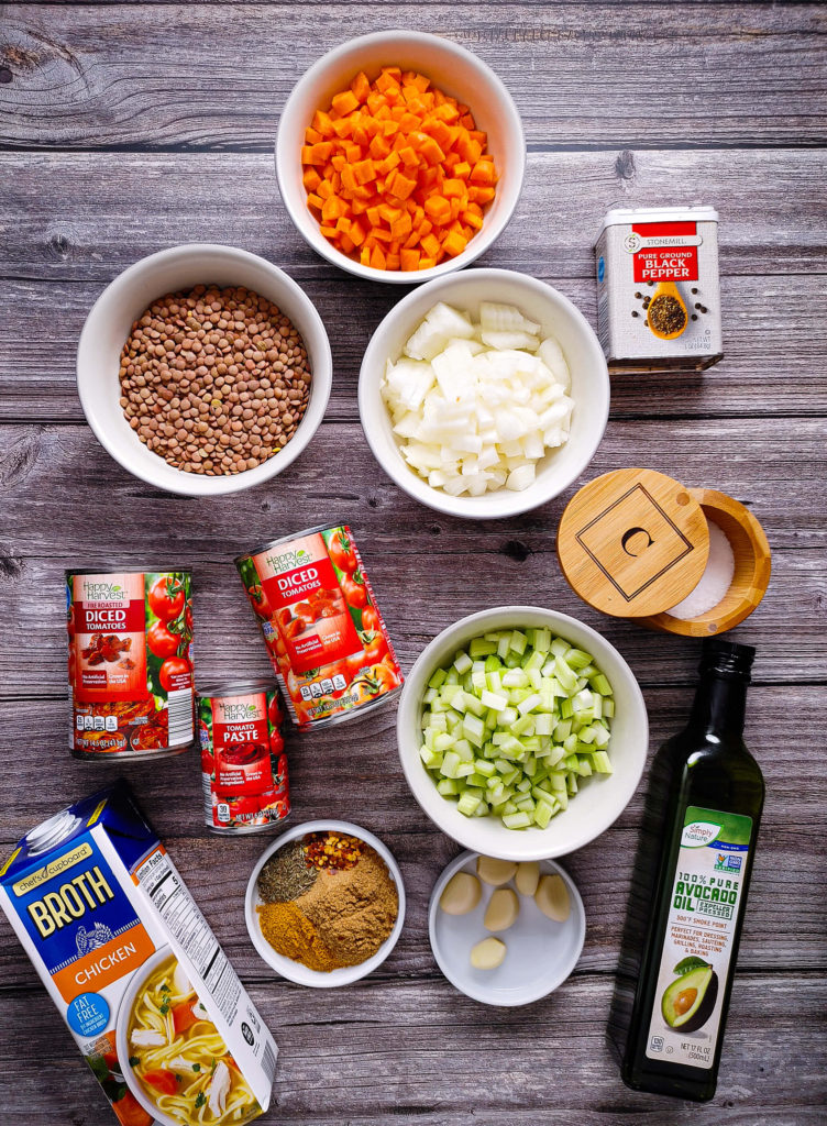 INGREDIENT PHOTO LENTILS WITH CURRY SOUP