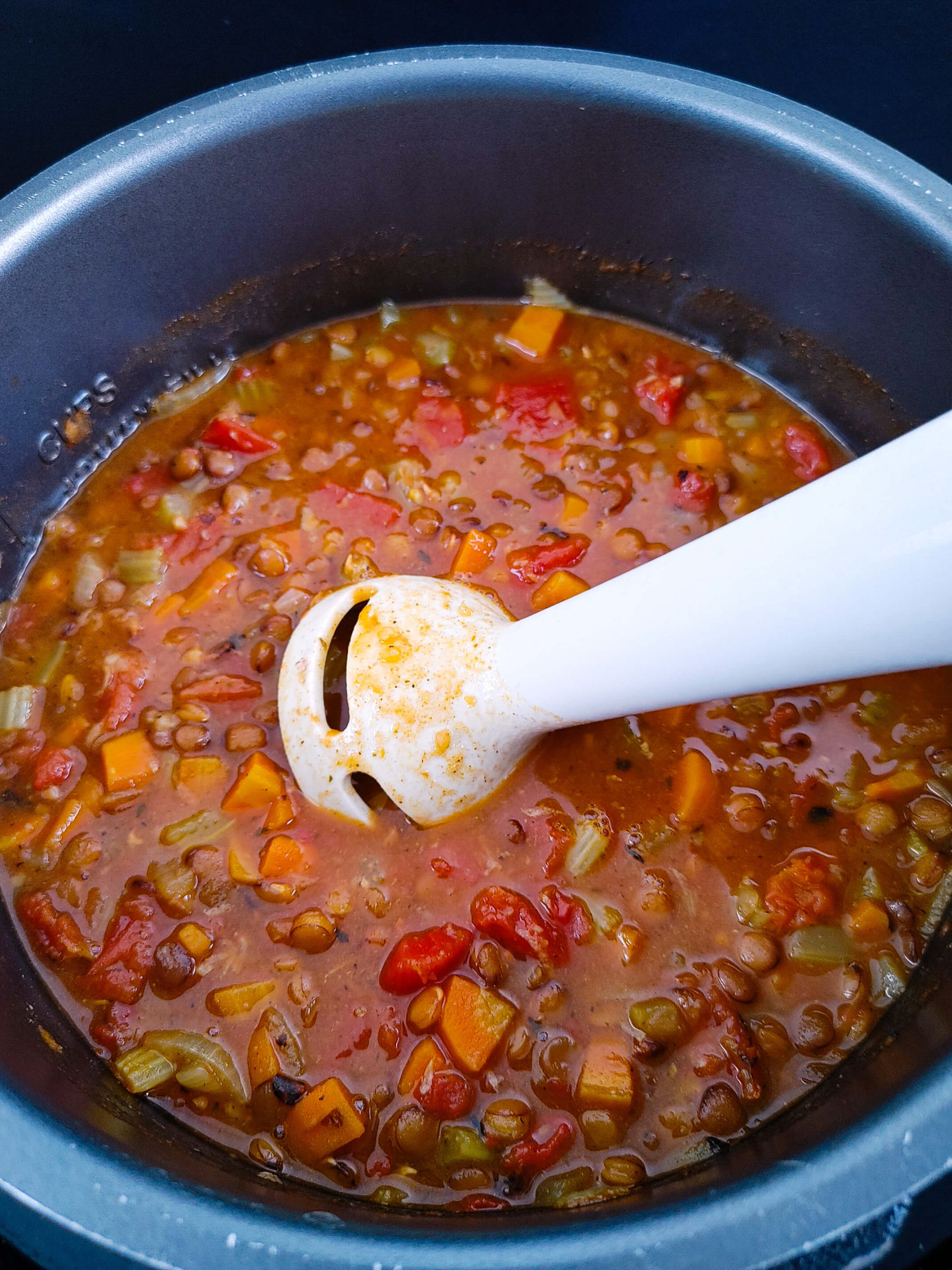 USE IMMERSION BLENDER TO SMOOTH OUT THE SOUP