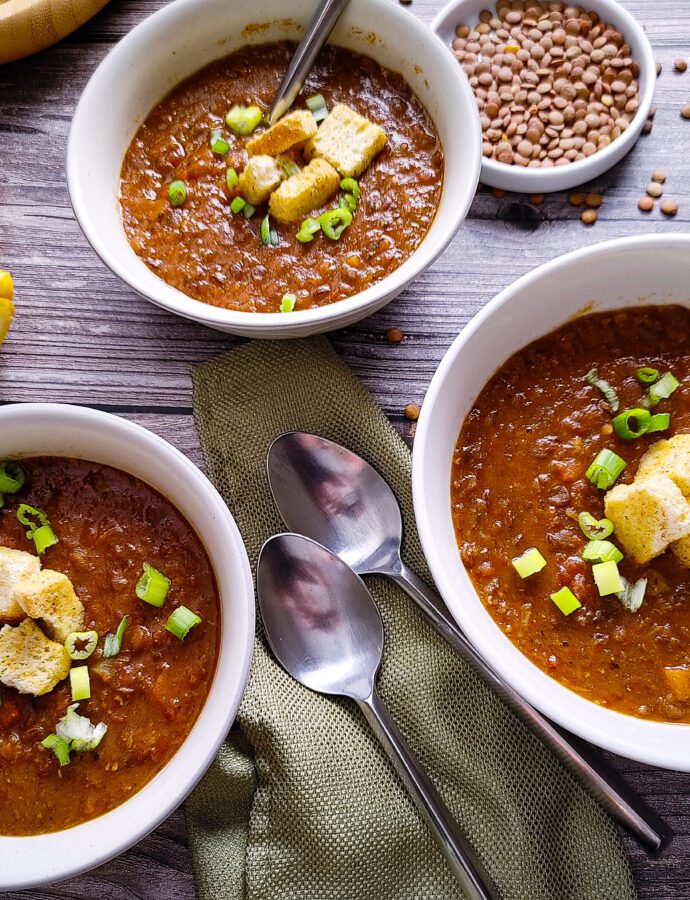 Best Pressure Cooker Lentils with Curry Soup Recipe