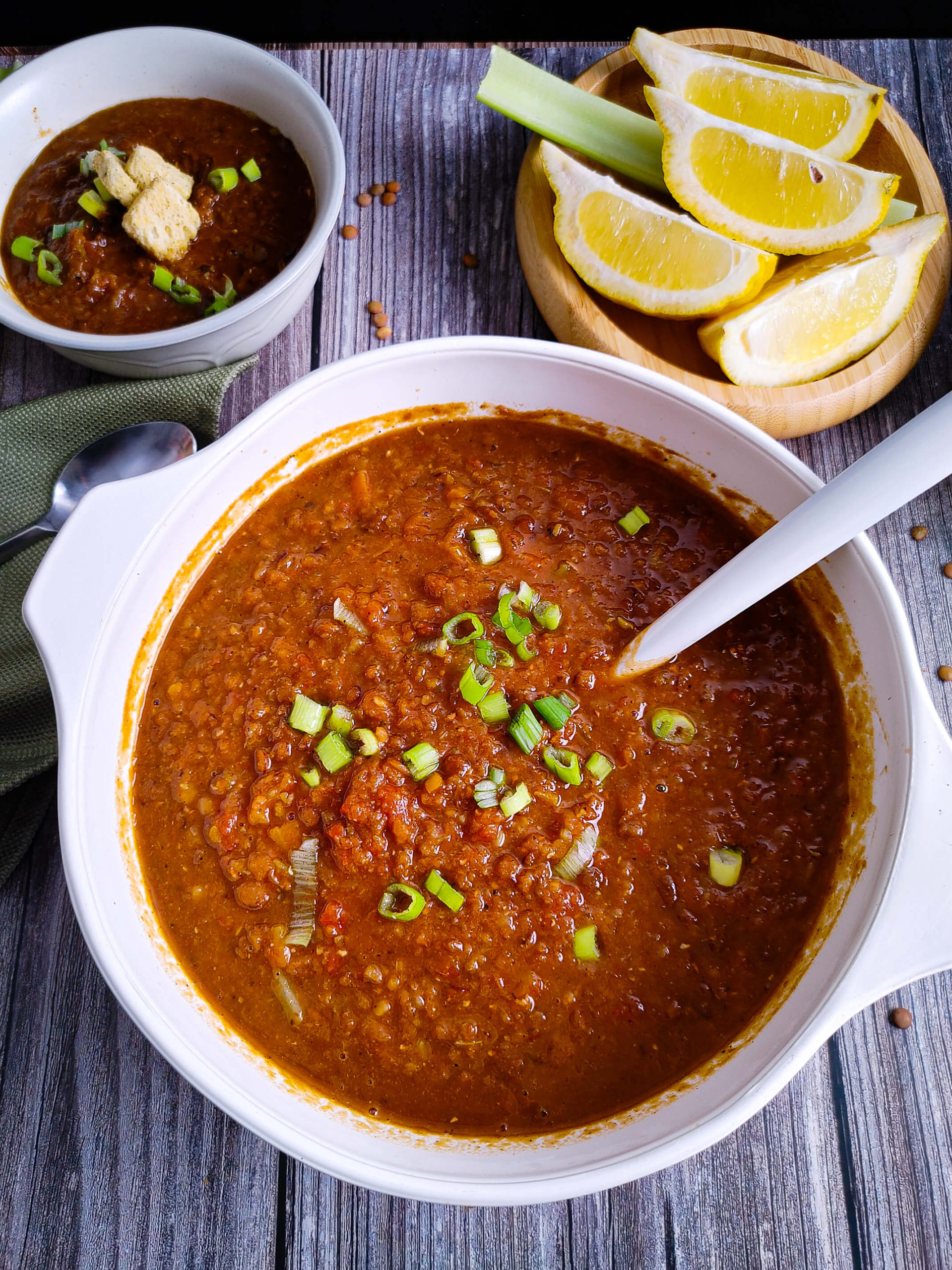 LENTILS WITH CURRY SOUP