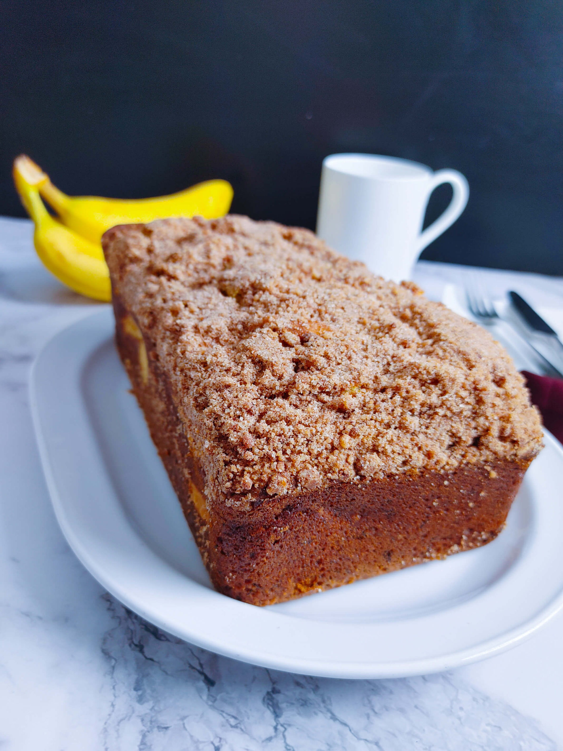 BAKED VREAM CHEESE BANANA BREAD