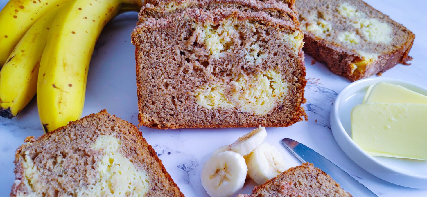 Favorite Banana Bread with Cream Cheese Swirl Recipe