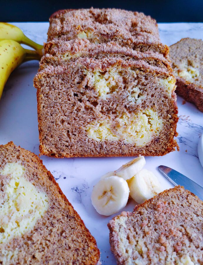 Favorite Banana Bread with Cream Cheese Swirl Recipe