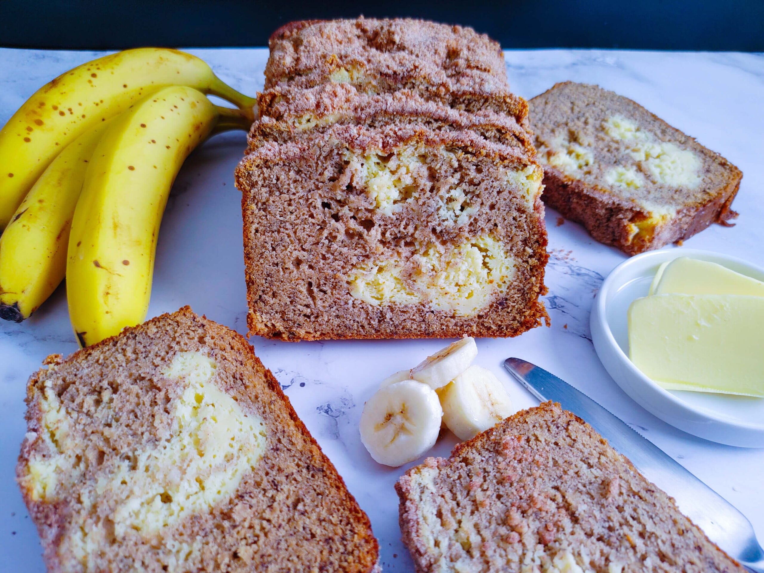 Favorite Banana Bread with Cream Cheese Swirl Recipe